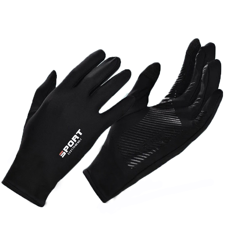 AliExpress Summer Ice Silk Touchscreen Anti Slip Gloves Outdoor Fishing Waterproof Sunscreen Gloves Bicycle Gloves
