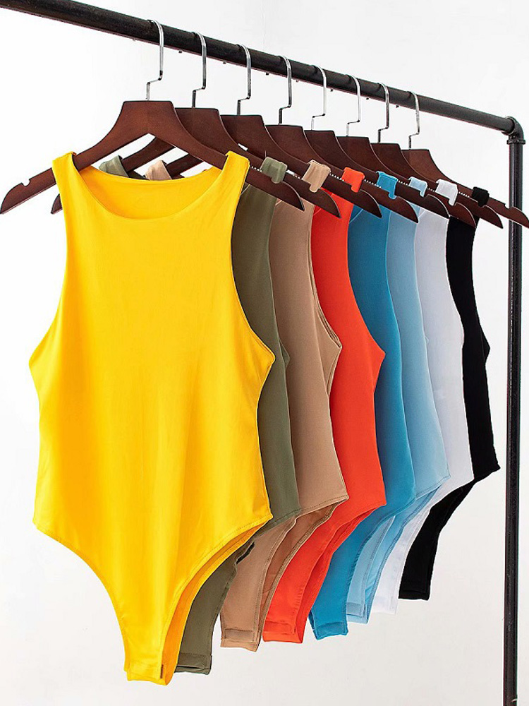 AliExpress Summer Solid sexy Bodycon Women Bodysuits Female 4 Color Green Slim Casual Bodysuit Chic Lady Club Short Playsuits Femme