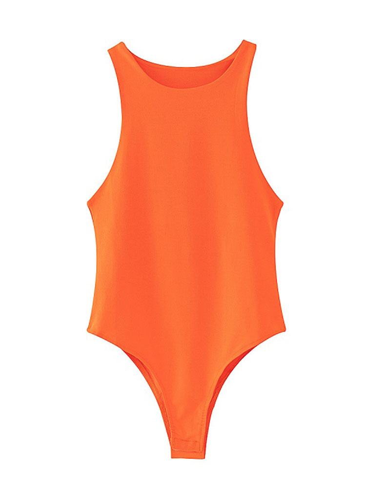 AliExpress Summer Solid sexy Bodycon Women Bodysuits Female 4 Color Green Slim Casual Bodysuit Chic Lady Club Short Playsuits Femme, view 5