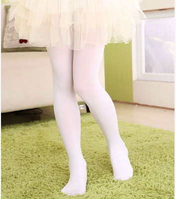 AliExpress Summer Spring Candy Color Kids Pantyhose Ballet Dance Tights for Girls Stocking Children Velvet Solid White Pantyhose, view 6