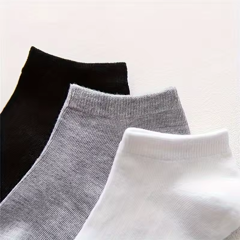 AliExpress Summer Spring Unisex Solid Color Ankle Socks 10/20/40 Pairs Soft Lightweight No Show Sports Socks for Men Women Bulk Value Pack, view 4