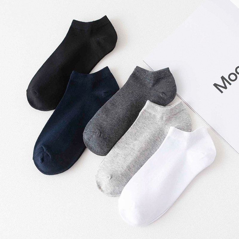 AliExpress Summer Spring Unisex Solid Color Ankle Socks 10/20/40 Pairs Soft Lightweight No Show Sports Socks for Men Women Bulk Value Pack, view 5