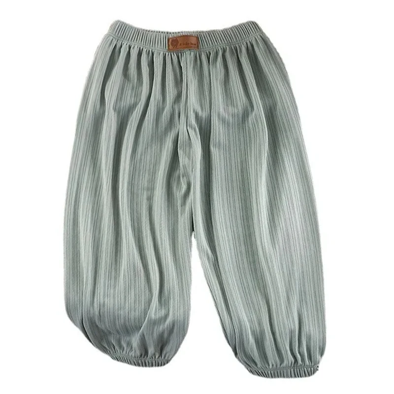 AliExpress Summer Thin Breathable Prevent Mosquito Candy Color Kids Boys Girls Baby Pants, view 6