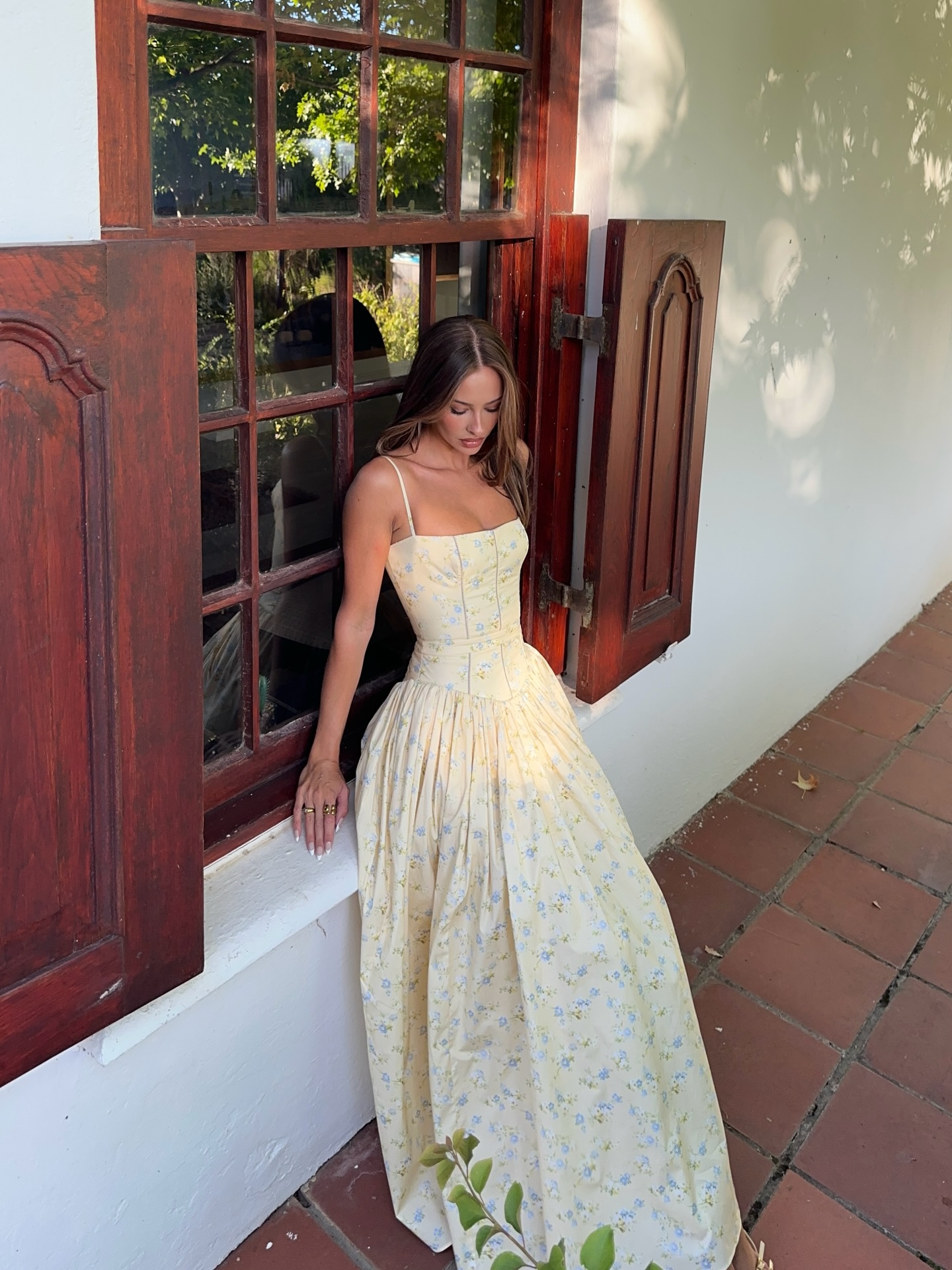 AliExpress Suninbox Summer Floral Print Spaghetti Strap Maxi Dress Women Elegant Vintage Holiday Party Beach Wear Dress, view 2