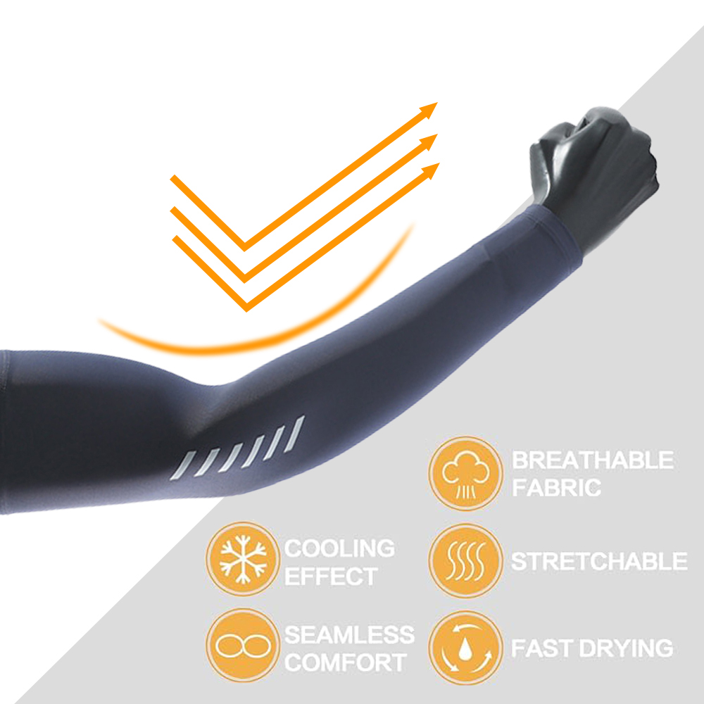 AliExpress Sunscreen Ice Sleeves for Men, Ice Silk Gloves for Summer, Thin Design, UV Protection, Driving and Cycling, Outdoor Arm Covers, view 3