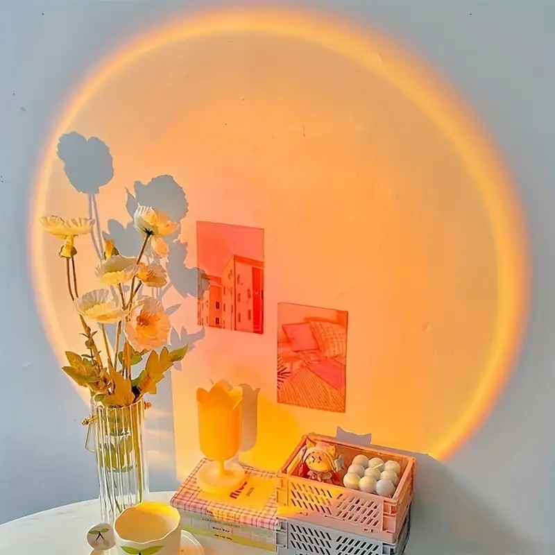 AliExpress USB Sunset Projection Lamp with Rotatable Head, view 4