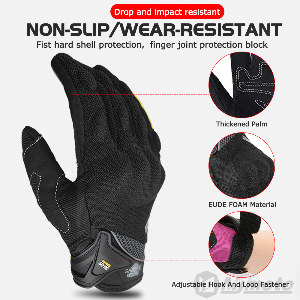 AliExpress SUOMY Summer Motorcycle Gloves Men Women Touch Function Motorbike Racing Glove Full Finger Guantes Moto Biker Cycling Gloves, view 6