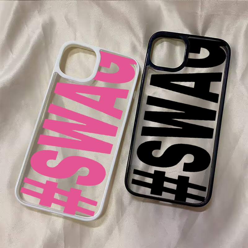 AliExpress SWAG Lettering Clear Phone Case for iPhone, view 4