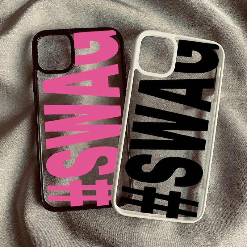 AliExpress SWAG Lettering Clear Phone Case for iPhone, view 5