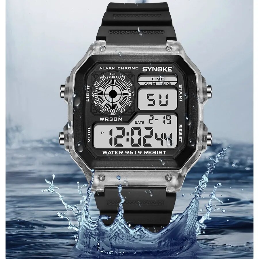 AliExpress SYNOKE Luminous Digital Sports Watch, view 3