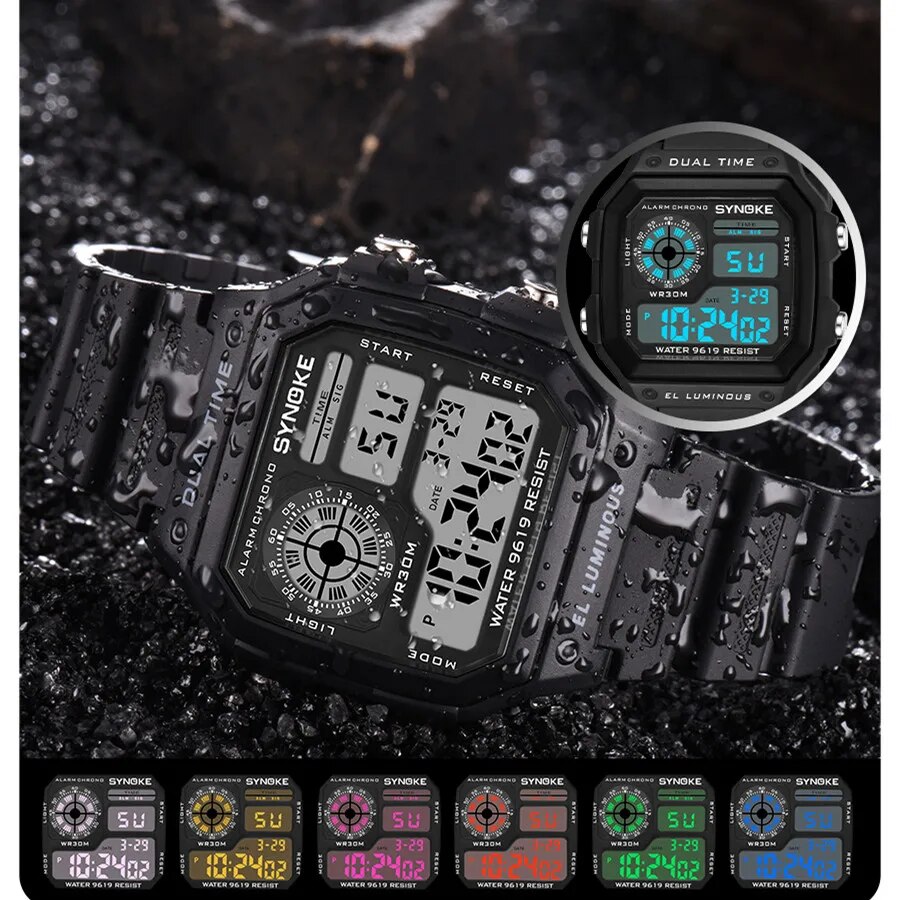 AliExpress SYNOKE Luminous Digital Sports Watch, view 6