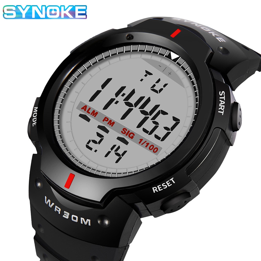 AliExpress SYNOKE Men's Large-Screen Digital Sports Watch, view 6
