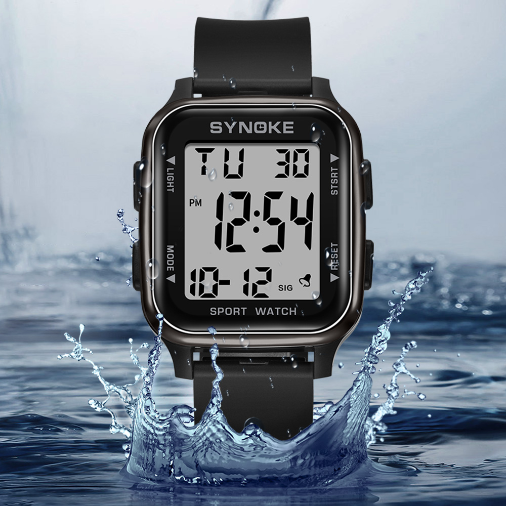 AliExpress SYNOKE Men's Military-Style Digital Sports Watch, view 2