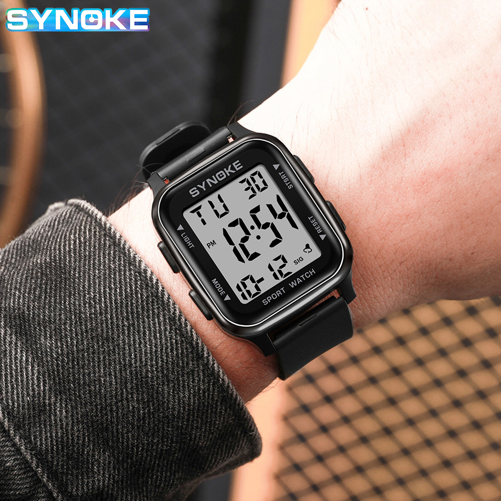 AliExpress SYNOKE Men's Military-Style Digital Sports Watch, view 5