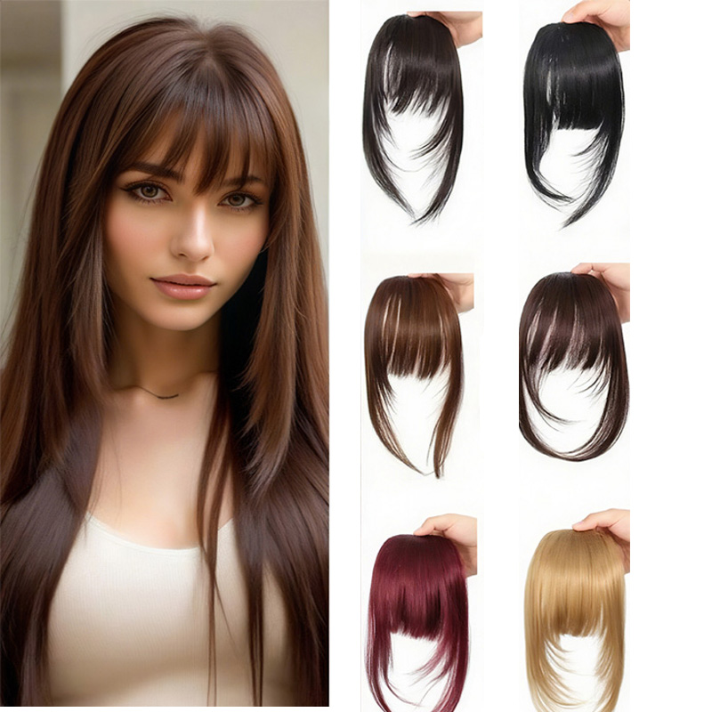 AliExpress Synthetic Clip-In Wispy Bangs with Sideburns