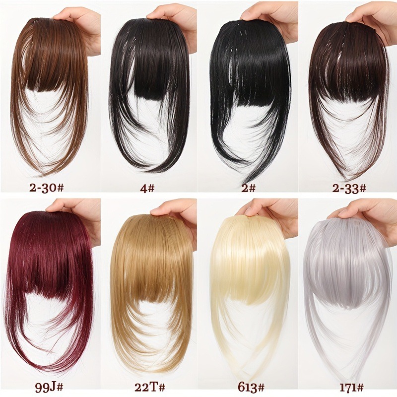 AliExpress Synthetic Clip-In Wispy Bangs with Sideburns, view 4