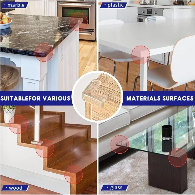 AliExpress Table Corner Protectors for Baby Furniture Corner Guards Clear Children Anti Collision Edge Guards Baby Safety Table Edge Covers, view 4