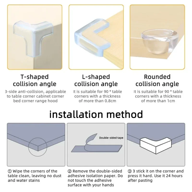 AliExpress Table Corner Protectors for Baby Furniture Corner Guards Clear Children Anti Collision Edge Guards Baby Safety Table Edge Covers, view 6