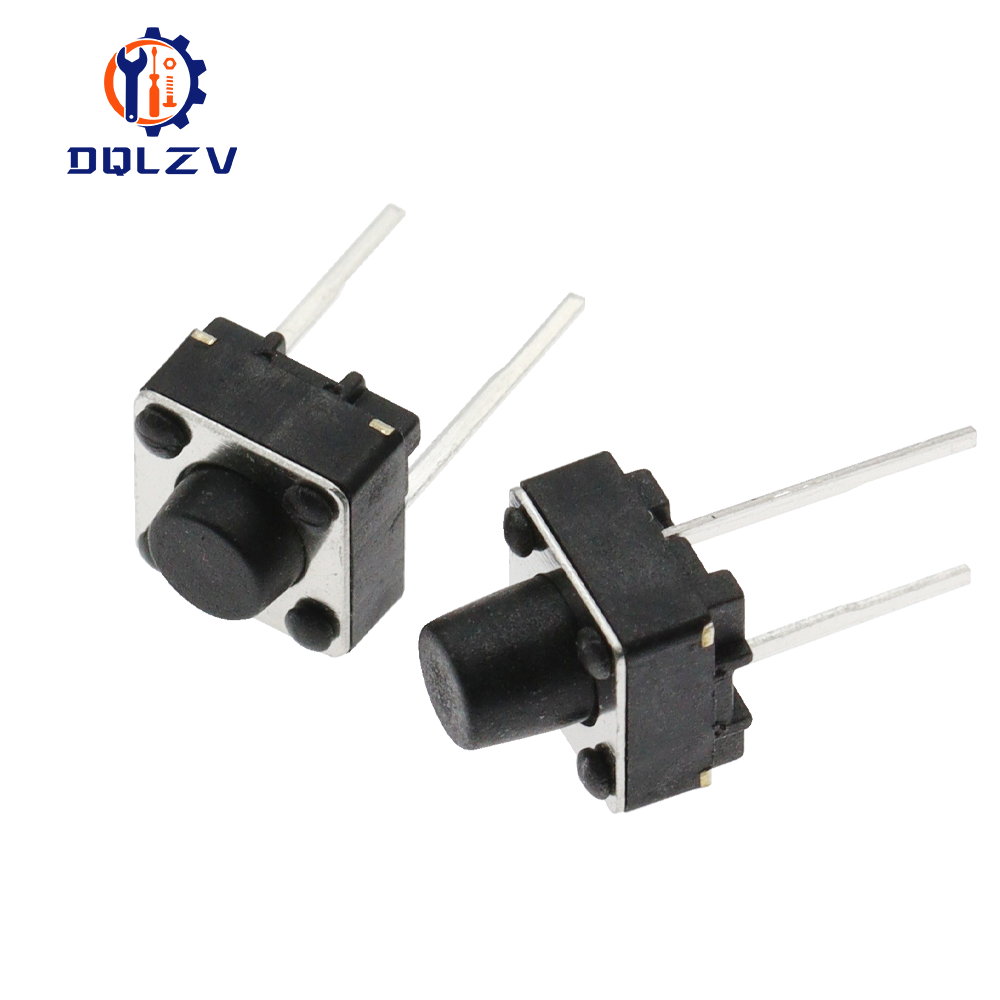 AliExpress Tact Push Button Switch 12V Copper 2PIN DIP2 SMD Micro Switch 6X6X5 4.3 5 5.5 6 7 8 9 10 11 12 13 15MM TV Toys home use Button, view 4