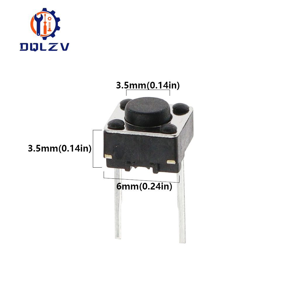 AliExpress Tact Push Button Switch 12V Copper 2PIN DIP2 SMD Micro Switch 6X6X5 4.3 5 5.5 6 7 8 9 10 11 12 13 15MM TV Toys home use Button, view 5