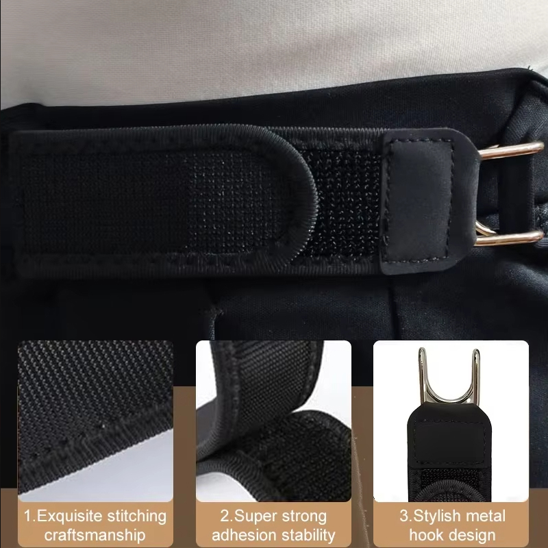 AliExpress Tactical Buckle-Free Elastic Belt Men Adjustable Metal Hook Waistband Invisible No Buckle Belt for Hunting Fishing Camping, view 3
