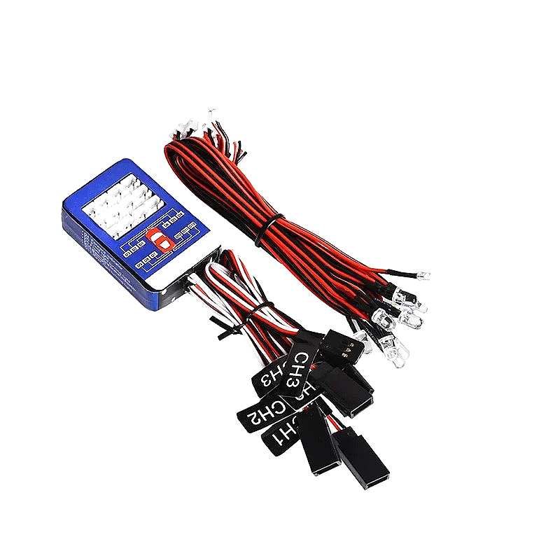 AliExpress Tamiya Remote Control Model Car 12 LED Light Group Three-Way Controllable Turn Signal Simulation Linkage for RC Cars, view 2