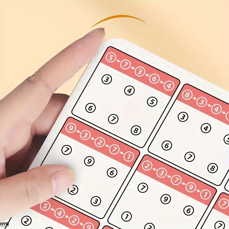 AliExpress Tarjetas de entrenamiento reutilizables A4 12 páginas, bolígrafo borrable, ejercicios visuales para niños memoria y concentració, view 5
