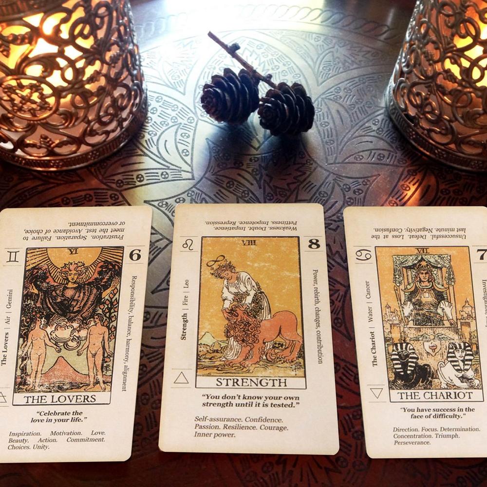 AliExpress Tarot Card With Meaning On Them Beginner Tarot Keyword Antiqued Tarot Deck Learn Tarot 78 Cards Reversed, view 3