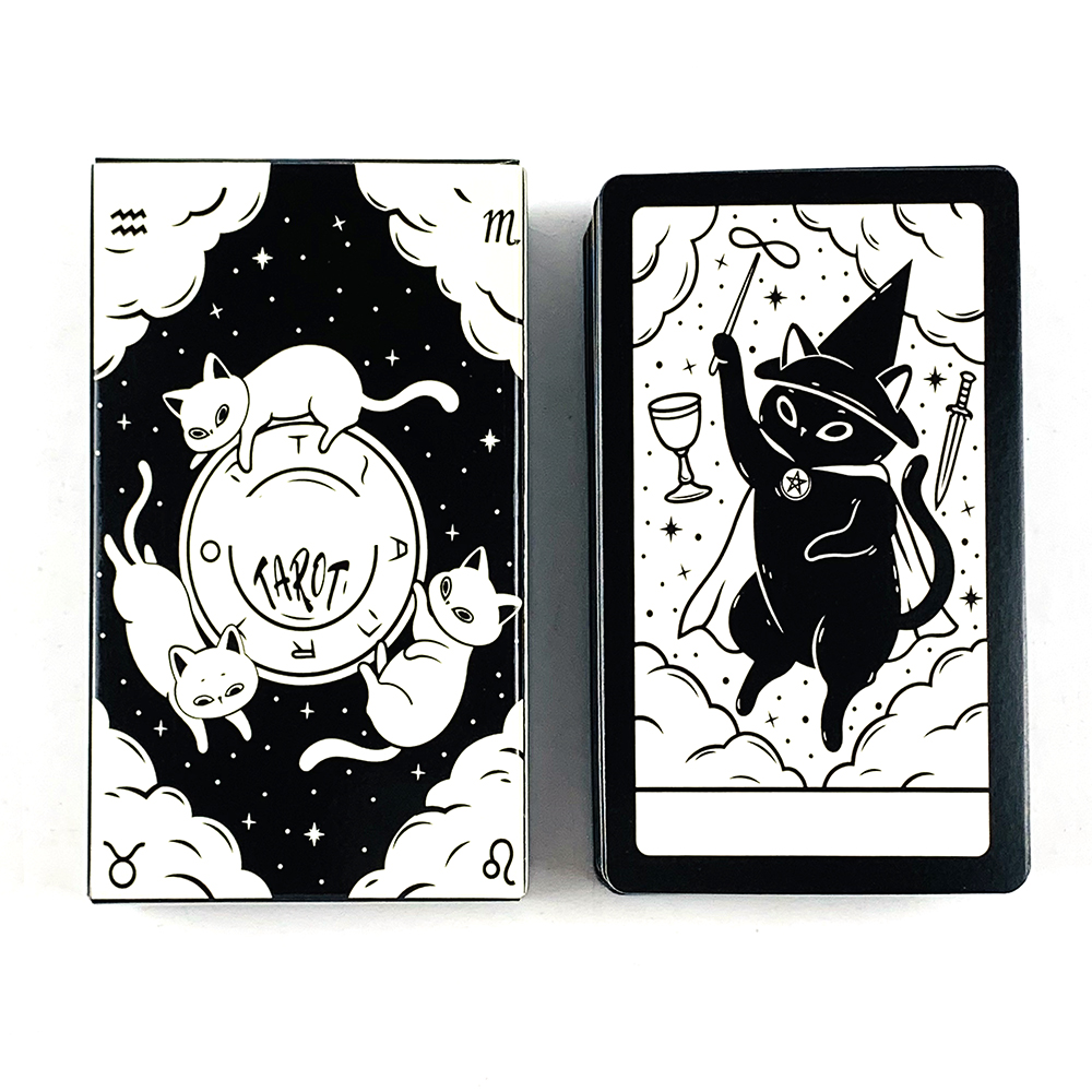 AliExpress Tarot Cards A 78 Cute Cat Deck Oracle English Visions Divination Edition Borad Playing Games,Party Games Cards For Family