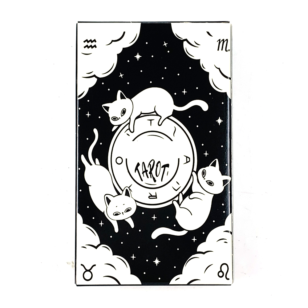 AliExpress Tarot Cards A 78 Cute Cat Deck Oracle English Visions Divination Edition Borad Playing Games,Party Games Cards For Family, view 2