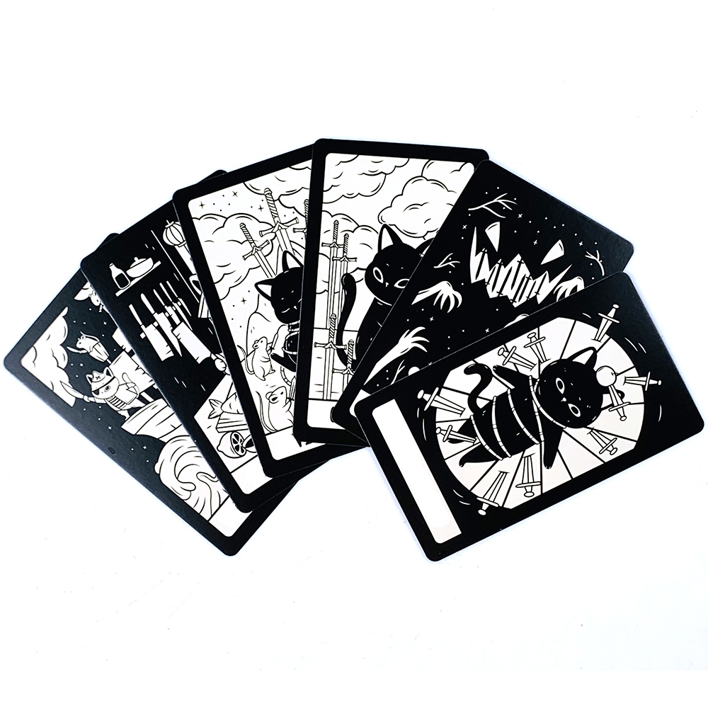 AliExpress Tarot Cards A 78 Cute Cat Deck Oracle English Visions Divination Edition Borad Playing Games,Party Games Cards For Family, view 4