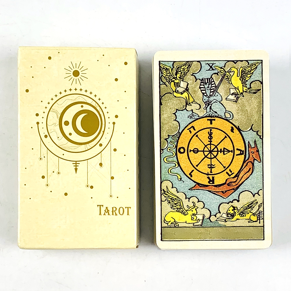 AliExpress Tarot Cards Deck 78Pcs For Easy Beginners Fate Fortune Telling Divination Party Tabletop Board Game ,Creative Small Gifts