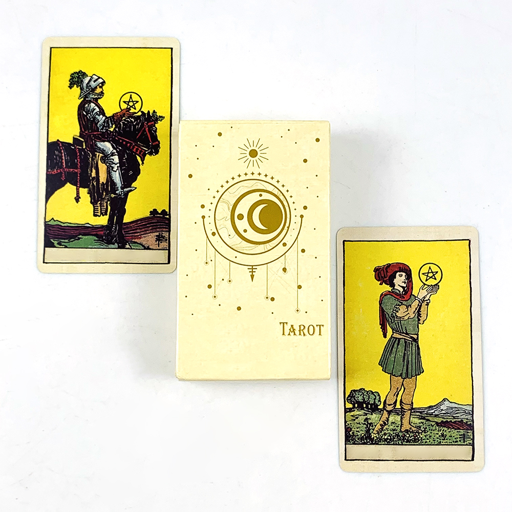 AliExpress Tarot Cards Deck 78Pcs For Easy Beginners Fate Fortune Telling Divination Party Tabletop Board Game ,Creative Small Gifts, view 2