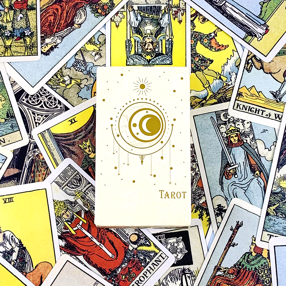 AliExpress Tarot Cards Deck 78Pcs For Easy Beginners Fate Fortune Telling Divination Party Tabletop Board Game ,Creative Small Gifts, view 3