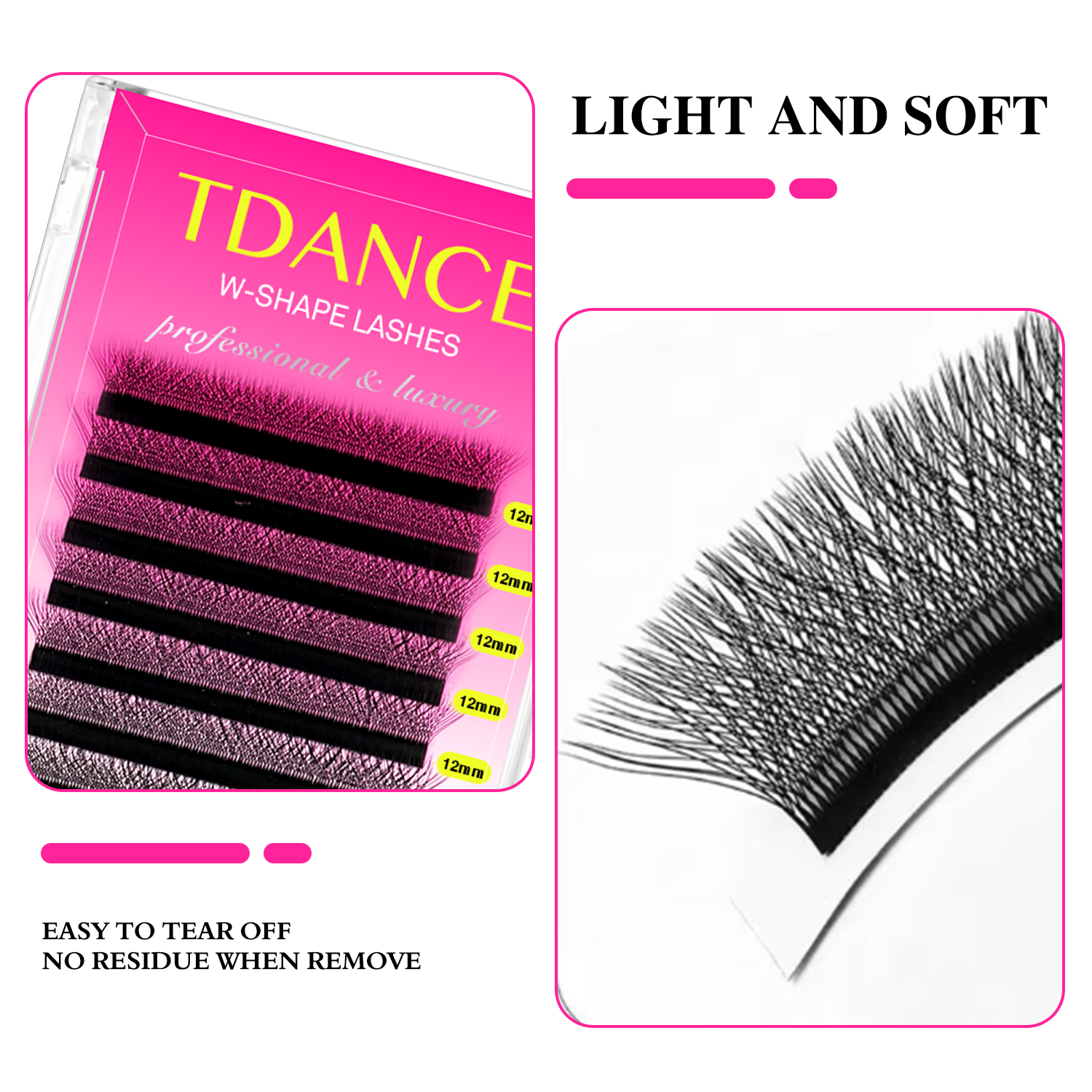 AliExpress W-Style Premade Volume Eyelash Fans, view 4