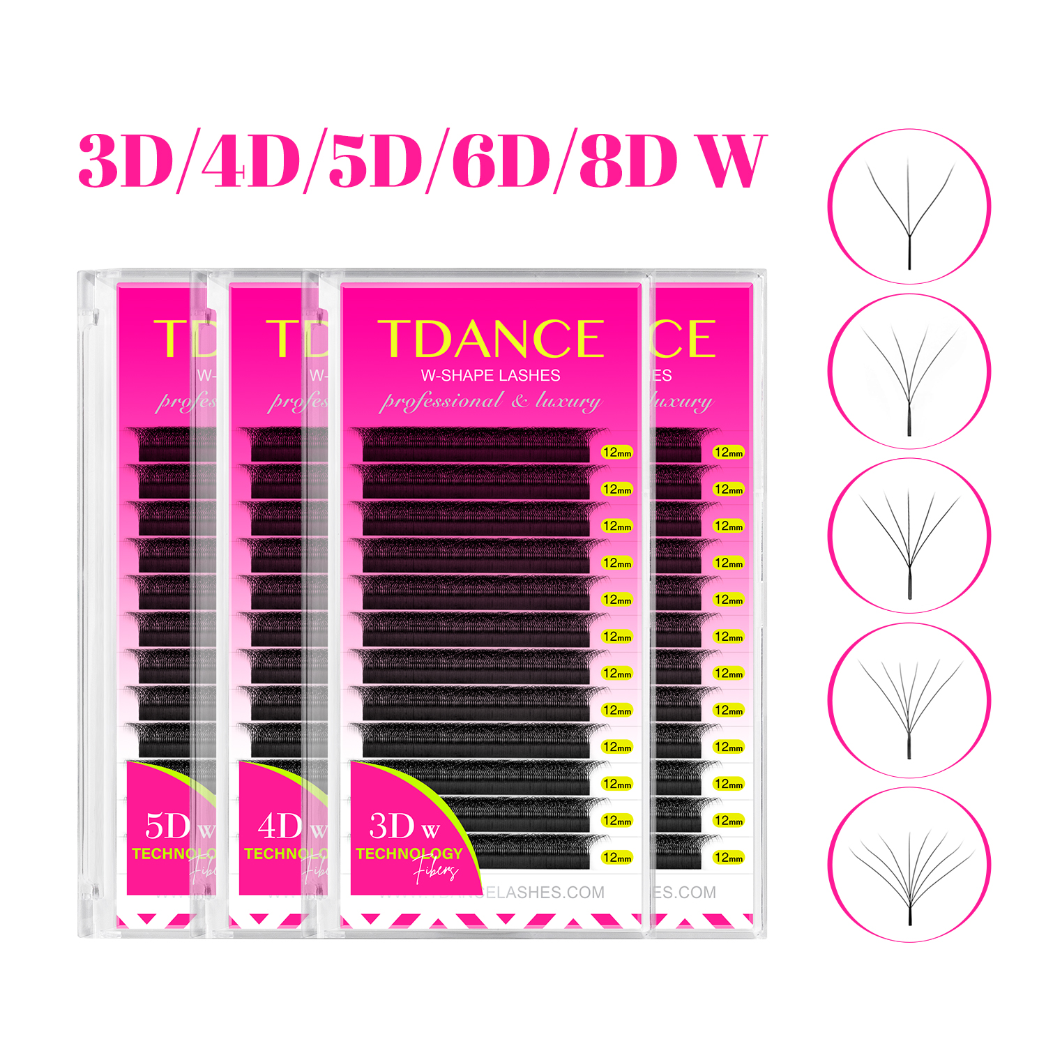 AliExpress TDANCE W-Style Faux Mink Premade Lash Fans