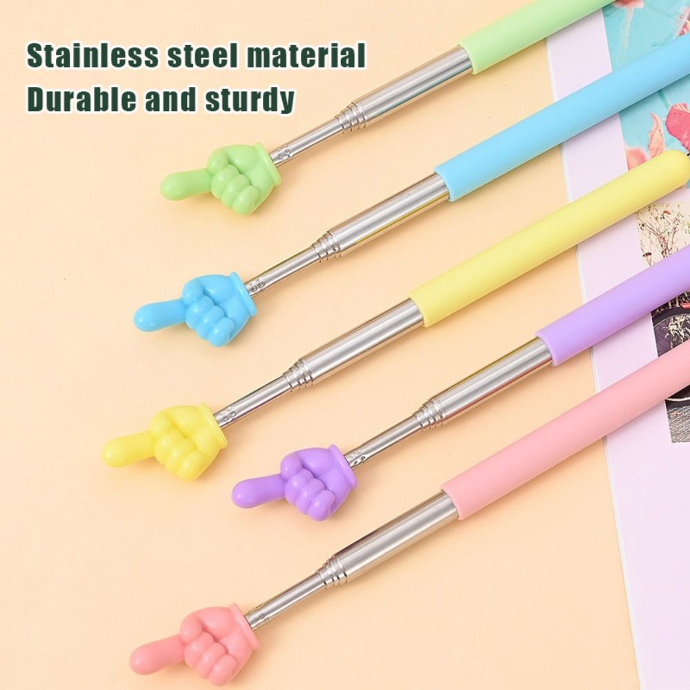 AliExpress Teaching Tools For School Teachers Telescopic Stainless Classroom Point Stick Retractable Presentation Whiteboard Hand Pointer, view 3