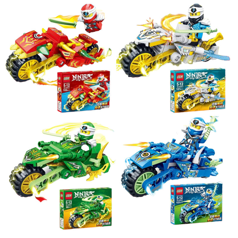 AliExpress Technical Expert Famous Motorcycle Ninja Building Blocks Mini Model Action Figures Simulation Locomotive Transformation Toy Gift
