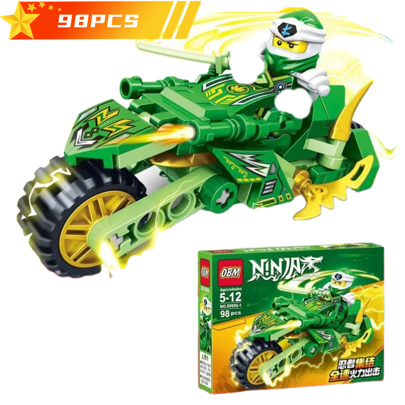 AliExpress Technical Expert Famous Motorcycle Ninja Building Blocks Mini Model Action Figures Simulation Locomotive Transformation Toy Gift, view 2