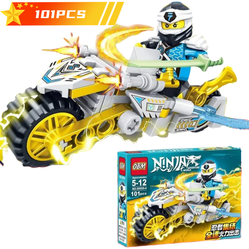 AliExpress Technical Expert Famous Motorcycle Ninja Building Blocks Mini Model Action Figures Simulation Locomotive Transformation Toy Gift, view 5