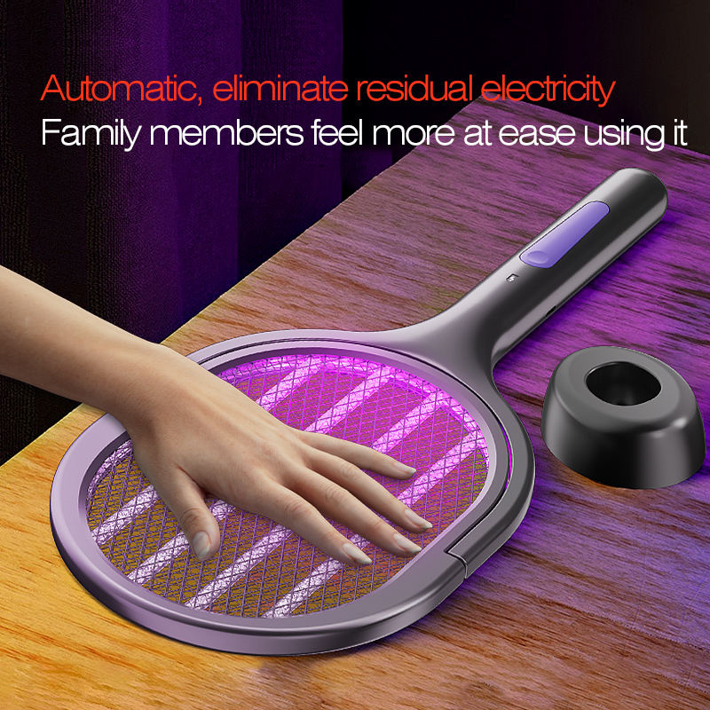 AliExpress Telescopic Electric Mosquito Swatter & UV Trap Lamp, Extendable 109cm, Safe Physical Killer, Rechargeable, Wall Mount No Gap, view 5