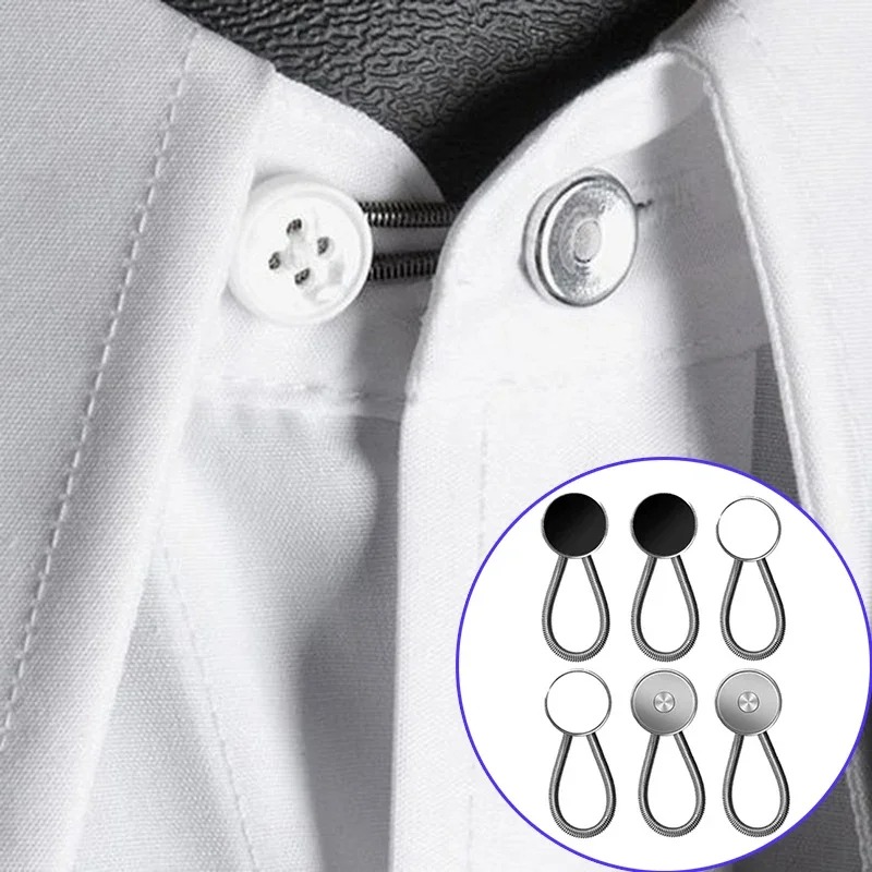 AliExpress Telescopic Waist Extension Button Detachable Button Waist Extension Jeans Button Adjustment Button Seamless Belt Expander