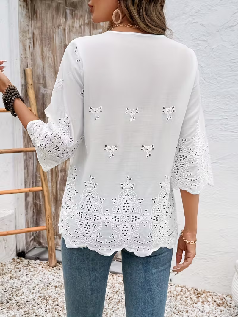 AliExpress Temperament Loose Woman Shirt Fashion Casual Blouse Elegant long Sleeve Woman Shirt Holiday Weekend Top, view 2