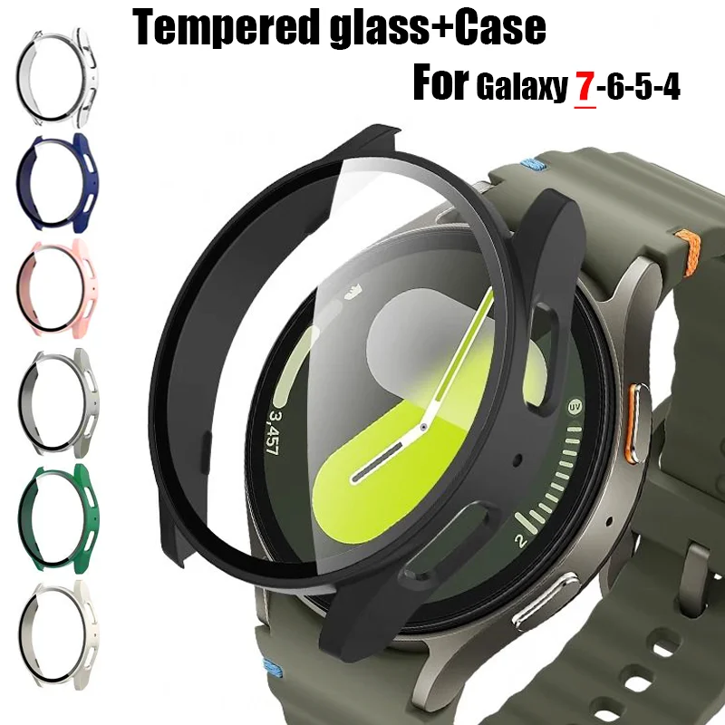 AliExpress Galaxy Watch Tempered Glass Screen Protector with Bumper Case, view 2