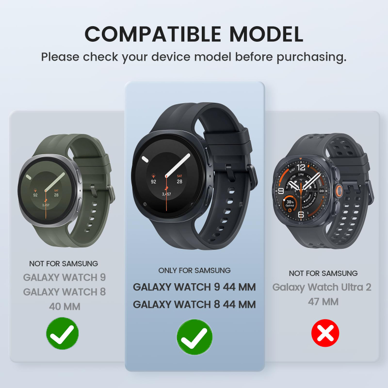 AliExpress Tempered Glass Bumper Case for Galaxy Watch 8 and 9, view 6