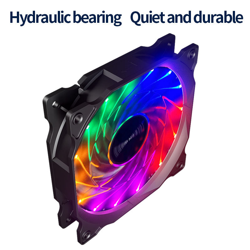 AliExpress Teucer 120mm 4-Pin LED PC Case Cooling Fan, view 5