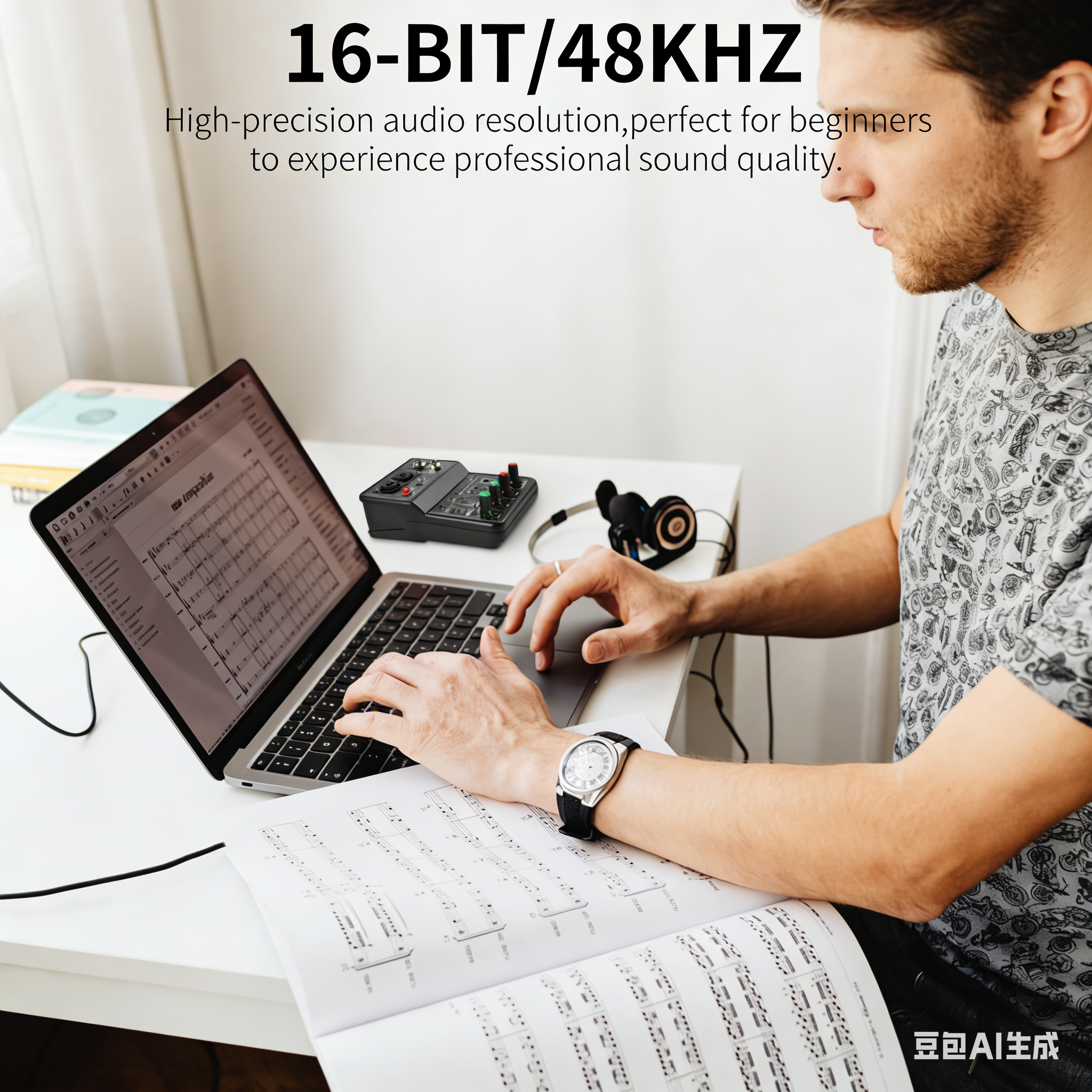 AliExpress TEYUN Q12 2 Channels Professional Portable Audio Interface Sound Card Console Mini USB MIXER for Guitar Recording Studio Singing, view 4
