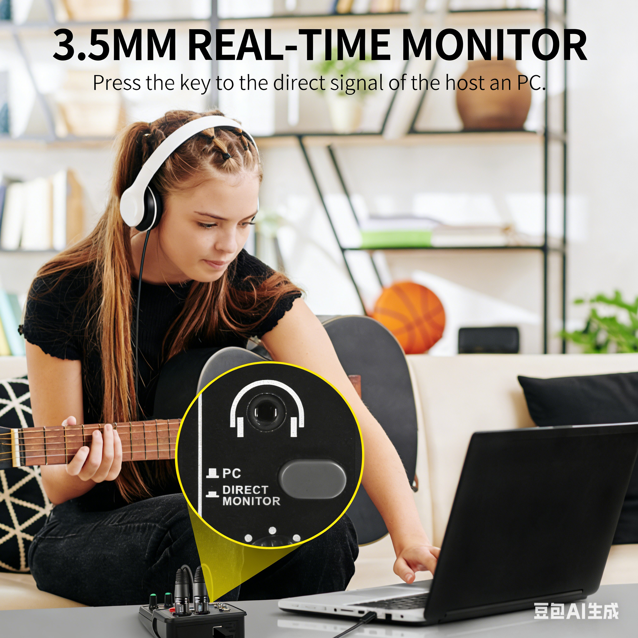 AliExpress TEYUN Q12 2 Channels Professional Portable Audio Interface Sound Card Console Mini USB MIXER for Guitar Recording Studio Singing, view 5
