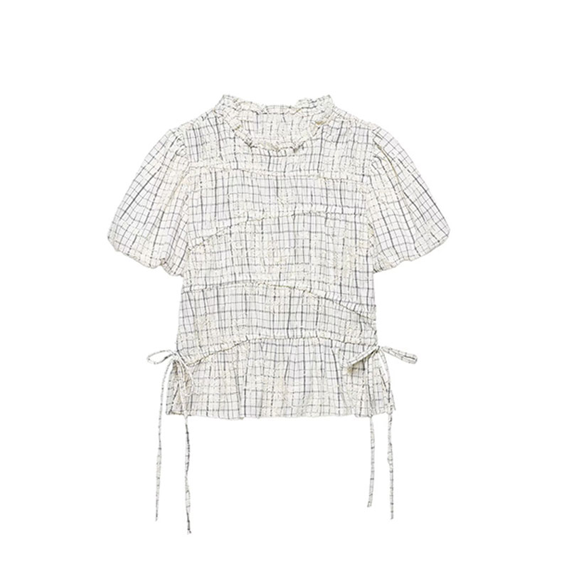 AliExpress TFAFXY 2026 Summer Bow Plaid Embroidered Blouse Women Sets A-line Midi Long Skirt Suits Y2K, view 2