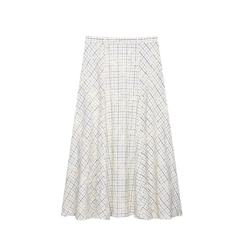 AliExpress TFAFXY 2026 Summer Bow Plaid Embroidered Blouse Women Sets A-line Midi Long Skirt Suits Y2K, view 4